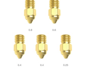 Creality Brass 3D Printer Nozzle Kit | MK-ST, Ender & CR Series