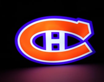 Montreal Canadiens 3D LED Lightbox | Habs Hockey Fan Gift