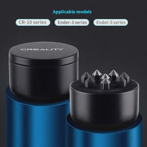 Official Creality MK8 Nozzle Kit | Up-Market Nozzle kit | 0.2mm - 1.0mm | Ender 3 / Ender 5 / CR-10 / CR-10 V2 Compatible | 3D Printer