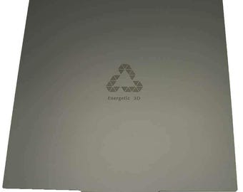300×300mm Smooth Pei Build Surface – Magnetic Flexible Sheet | Spring Steel Plate With Adhesive Base | Large Format 3d Printer Bed