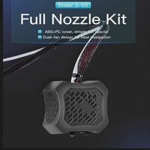 Ender 3 V2 Hotend Replacement | Full Hotend Assembly Kit | All Metal Hotend Upgrade | Creality Ender 3 V2 Nozzle Heater Block Fan Parts