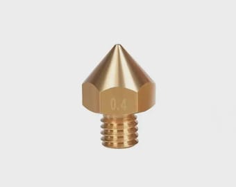 0.4mm Brass 3D Printer Nozzle - UM2/BIQU B1 Compatible