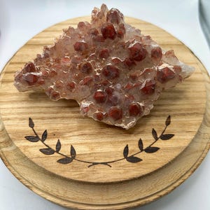 Red Phantom Quartz Cluster from Orange River, Namibia