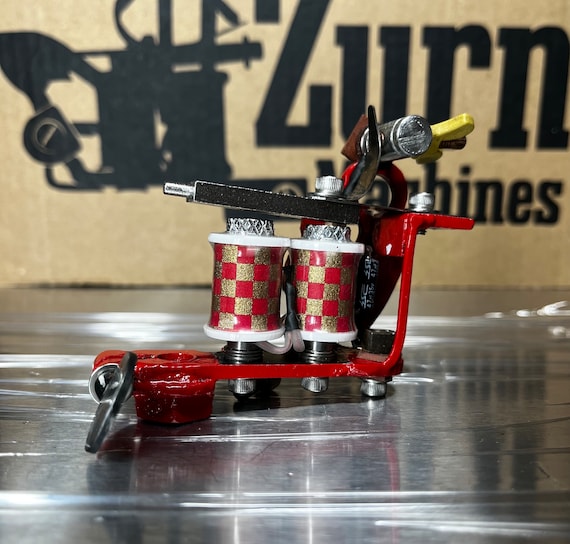 Zurn Machines Tattoo Machine: Brass Knuckles Style, Black & Gray