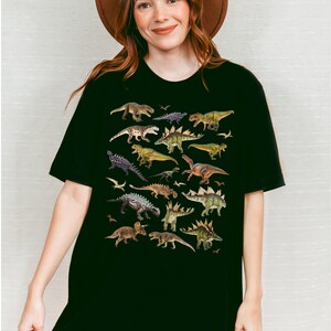 Dinosaur Shirt, Dino Botanical Clothing, Paleontology Shirt, Dinosaur Aesthetic Cute Shirt,Gift for Dinosaur Lover