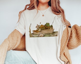 Frog and Toad Shirt, Vintage Cottagecore Book Tee, Book Lover Gift
