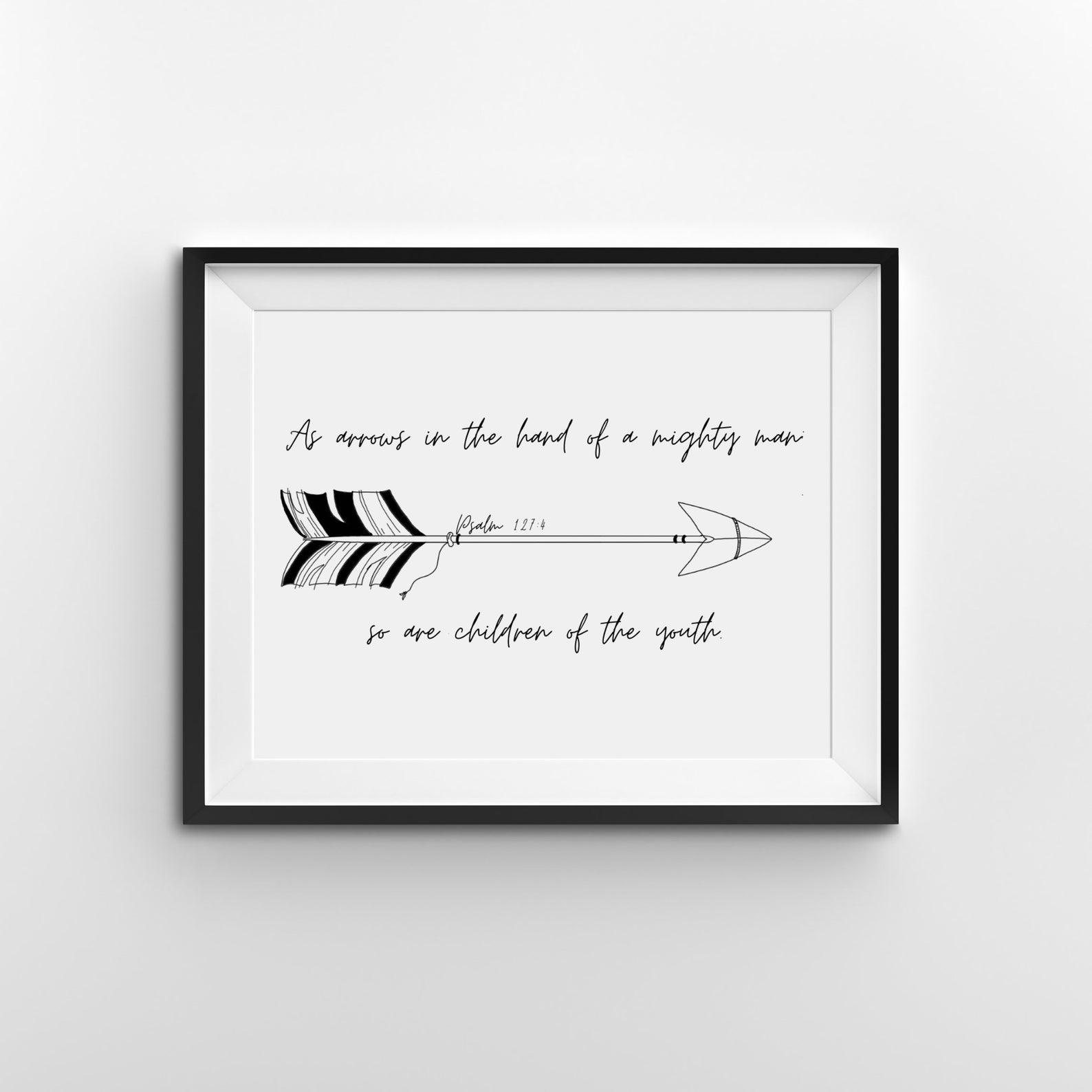 Psalm 127:4 | as Arrows...children of the Youth | Boho Arrow Wall Art ...