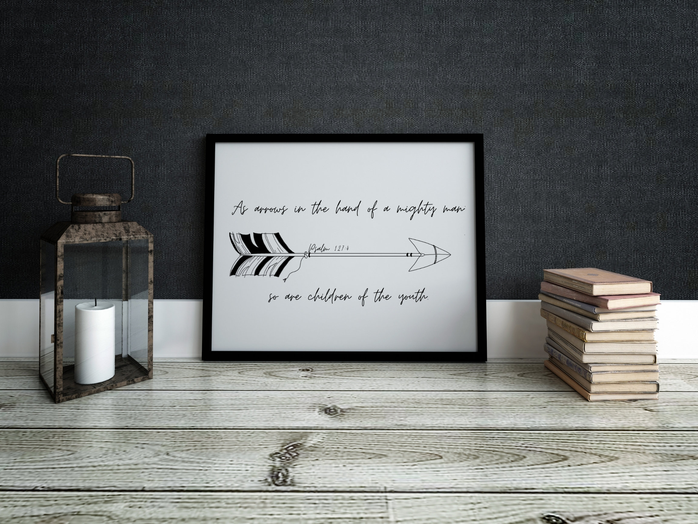 Psalm 127:4 | as Arrows...children of the Youth | Boho Arrow Wall Art ...