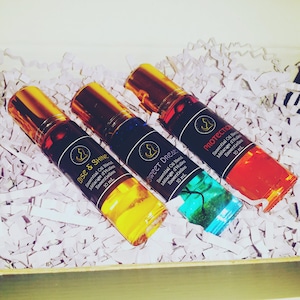 Essential Oil Roller Blends | Handmade | Aromatherapy | Vegan | Natural | Gift Ideas | Sleep Aid | Energy | Protection | Roll-On