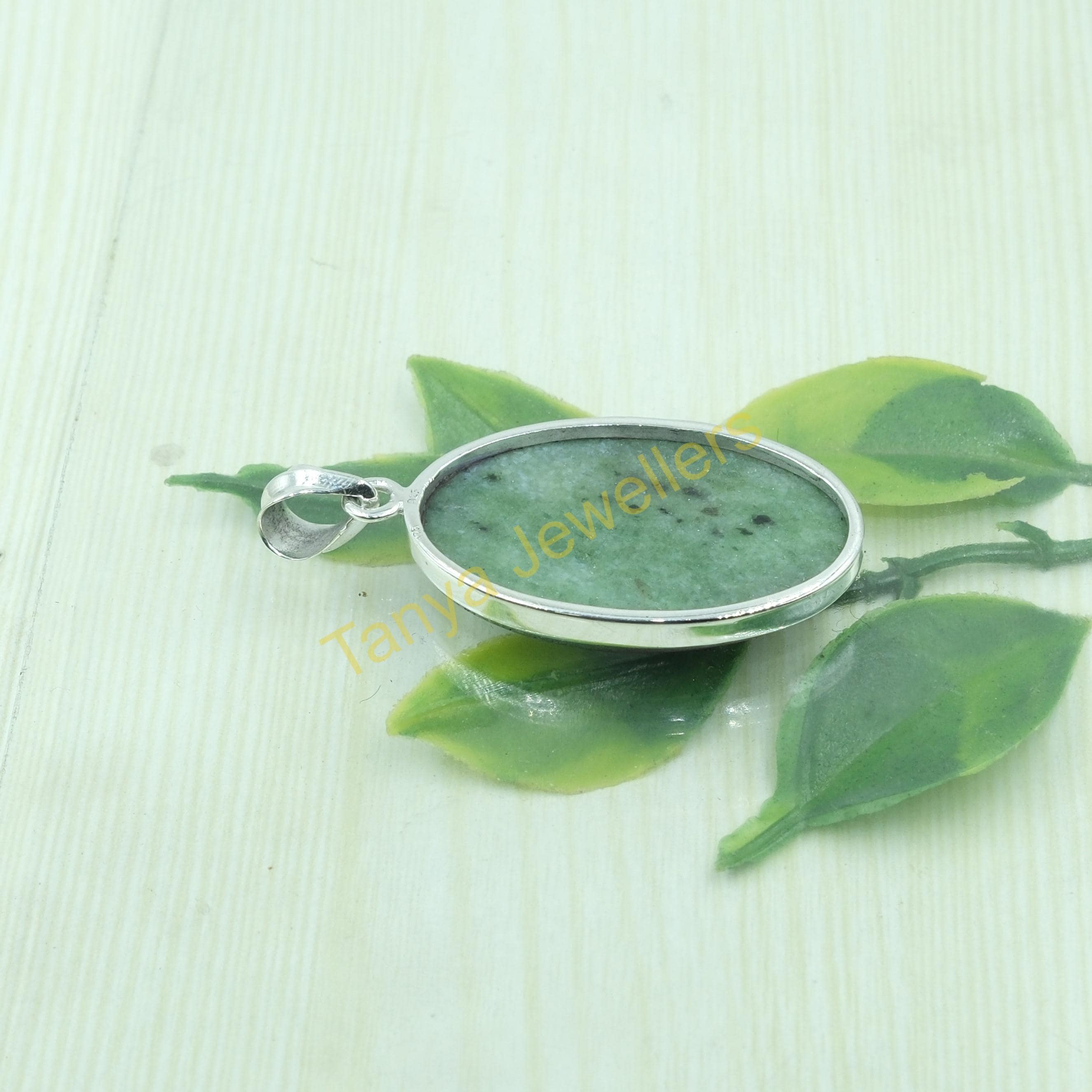 Pendentif En Argent 925 Massif Avec Zoisite Rubis Naturel - Fait Main En Inde - PL-19