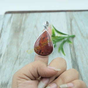 Mahogany Obsidian Pendant 925 Sterling Silver Pendant Handmade Statement Pendant Necklace Jewelry For Women Valentines Day Gift Jewelry