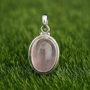 Pink Rose Quartz Gemstone Pendant 925 Sterling Silver Handmade Rose Gold Yellow Gold Plated Pendant Pink Stone Pendant Quartz Gift Jewelry