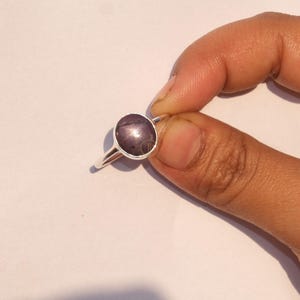 Natuurlijke ster robijn edelsteen ring 925 sterlingzilver handgemaakte belofte ring unieke stenen ringen ster robijn sieraden valentijnsdag cadeau voor vrouwen