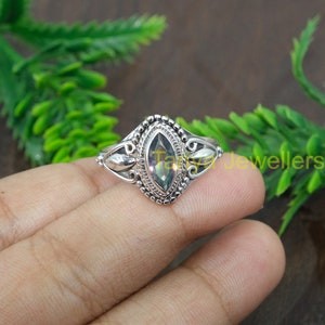 Top Quality Mystic Topaz 925 Sterling Silver Ring Statement Ring Handmade Design Ring Gemstone Ring Mystic Topaz Jewelry Christmas Gift Her