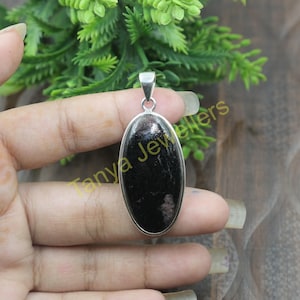 Bloodstone Pendant 925 Sterling Silver Pendant Handmade Pendant Large Stone Pendant Bloodstone Jewelry Valentines Day Gift Jewelry For Women