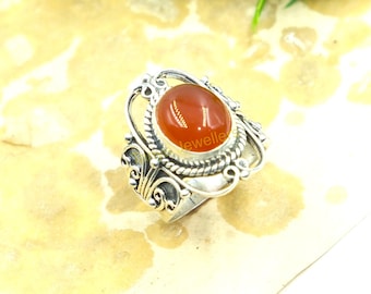 赤色宝石 シルバーリング レッド ルビー エスニックリング シルバー925 12号（sv-393