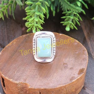 Aquamarine Ring 925 Sterling Silver Ring Handmade Ring Statement Ring Unique Design Ring Aquamarine Jewelry Christmas Gift Jewelry for Women