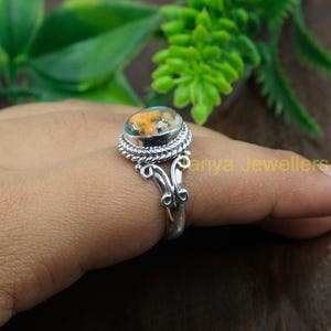 Top Quality Orange Spiny Oyster Turquoise Gemstone Ring 925 Sterling Silver Ring Handmade Design Ring Promise Ring Boho Ring Jewelry For Her