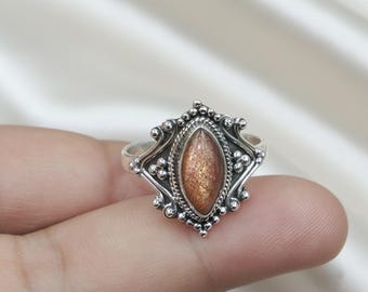 ブルーターコイズリング ハンドメイド ステートメント ユニークな