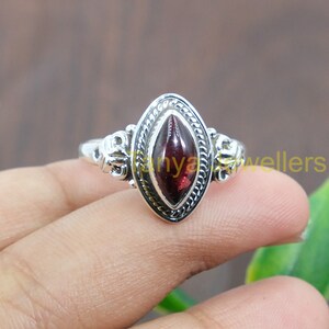 Top Quality Red Garnet Ring 925 Sterling Silver Ring Statement Ring Handmade Design Ring Gemstone Ring Garnet Jewelry Christmas Gift Wife