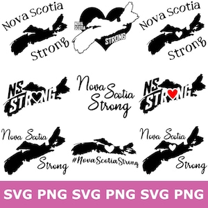 Nueva Escocia Fuerte SVG, PNG, Cabo Bretón, Vector, Paquete, NS Fuerte, Paquete Digital