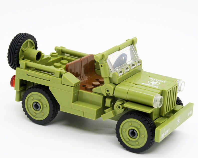 Building Block Toys Ww2 Ww2 Us Army Normandy Willys Military Willy ...