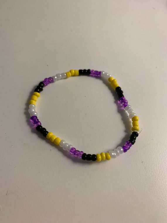 Non-binary Beaded Bracelet - Etsy