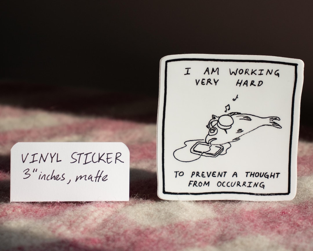 Hardworking Fish Sticker, Magnet, or Print - Etsy