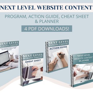 Pacote de cursos de conteúdo de site de próximo nível