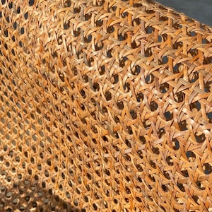 24&quot; Width Dark Brown Natural Rattan Cane Webing Rattan Cane Furniture, Home Decor Dark, DIY Projects