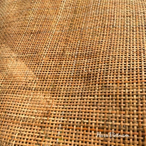 Dark Brown Rattan Cane Webbing 18 inches 45 cm Width Premium Radio Rattan, Natural Rattan Cane Webbing For Your Home image 2