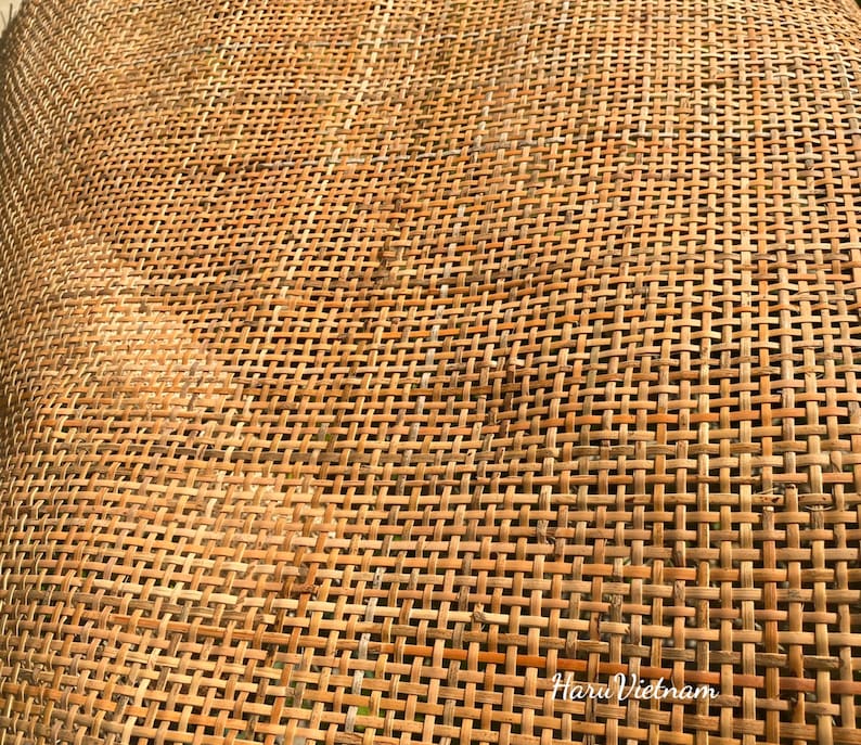 Dark Brown Rattan Cane Webbing 18 inches 45 cm Width Premium Radio Rattan, Natural Rattan Cane Webbing For Your Home image 2