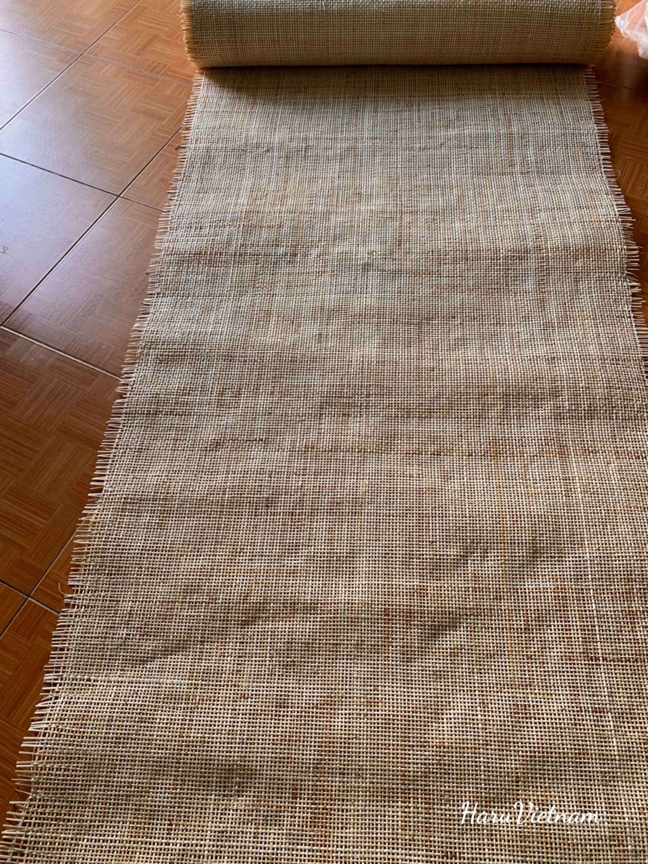 Rattan Cane Webbing Roll for DIY Project Bleached Cane Fabric