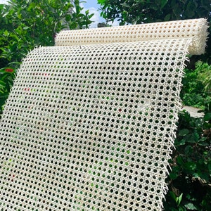 Rattan Webbing Cane 18/19/20/24/36 Width Bleached/ White Hexagon Rattan Cane Premium Natural Woven Rattan, Rattan Texture Furniture image 7