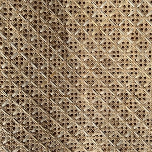 New Cane Cream Rhombic Pattern Natural Cane Sheet Rattan Closed Weave Cane Webbing, Natural Rattan Cane Webbing For Homestay, Hotel, Resort