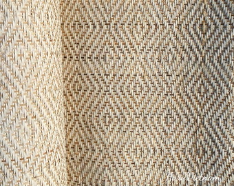 24" Width, Natural Rattan Closed Webbing Mix Dark, White Color, Closed Rattan Mesh, Furniture Repair DIY Projects- Cut To Size
