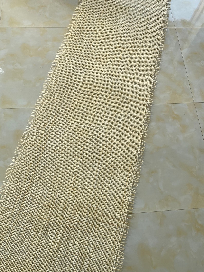 Rotan rieten webbing BREEDTE 45/60/90 cm gebleekt licht radio witte kleur voor high fashion rotan kabinet, stoel, home decoratie afbeelding 3