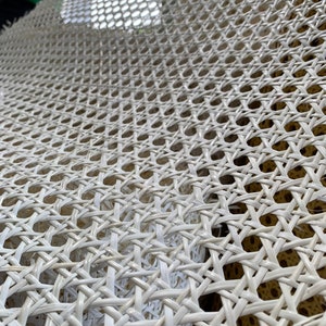 Rattan Webbing Cane 18/19/20/24/36 Width Bleached/ White Hexagon Rattan Cane Premium Natural Woven Rattan, Rattan Texture Furniture image 10