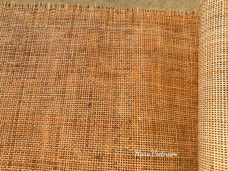 Dark Brown Rattan Cane Webbing 18 inches 45 cm Width Premium Radio Rattan, Natural Rattan Cane Webbing For Your Home image 3