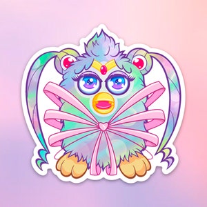 Sailor Furby pegatina Anime Scout lindo Kawaii juguete Y2K 90s vinilo impermeable