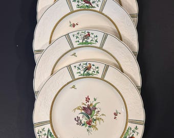 Copeland Spode June Dinner Plates Set of 4. Green Mark Circa 1919 - 1925