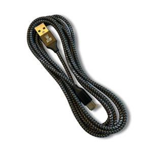 Câble USB type A vers type C, norme USB 2.0, nylon double tressé