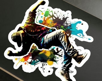 Hip Hop Dance Aufkleber Kiss-Cut Vinyl Decals, Hip Hop Tänzer, Hip Hop Liebhaber, Tanz Aufkleber, Hip Hop Graffiti, Tanzliebhaber, Junge Tänzer
