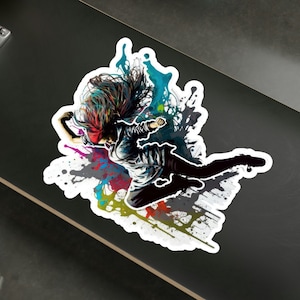 Hip Hop Dance Sticker Kiss-Cut Vinyl Decals, Hip Hop Dancer, Hip Hop lover, Dance Sticker, Hip Hop graffiti, dance lover, girl dancer