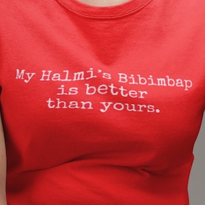 Halmi&#39;s Bibimbap shirt funny Korean Food Restaurant Cooking Gifts Kimchi T-Shirt K-Pop KDrama South Korean Shirt Gift For Korean American
