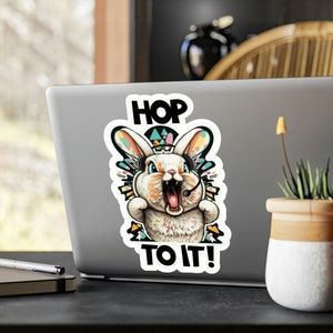 Hop To It Funny Dispatch Sticker, 911 dispatcher sticker for 911 dispatchers or first responder. Great dispatcher appreciation gift
