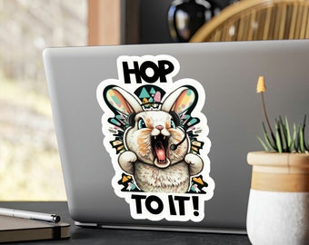 Hop To It Funny Dispatch Sticker, 911 dispatcher sticker for 911 dispatchers or first responder. Great dispatcher appreciation gift