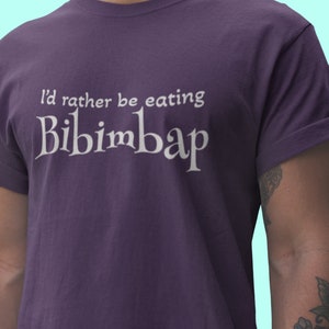 Eating Bibimbap shirt funny Korean Food Restaurant Cooking Gifts Kimchi T-Shirt K-Pop KDrama South Korean Shirt Gift For Korean American