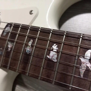 Birds Inlay Sticker Fretboard Set voor gitaar of bas