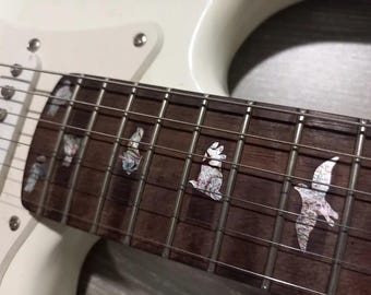 Birds Inlay Sticker Fretboard Set for guitar or bass